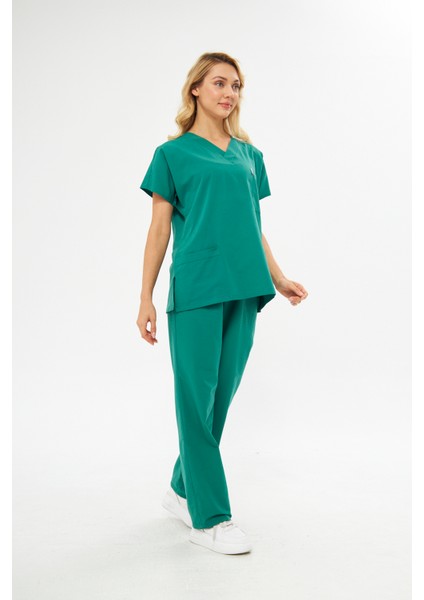 Takım V Yaka Tree Cotton Hemşire Üniforma fırsatları
