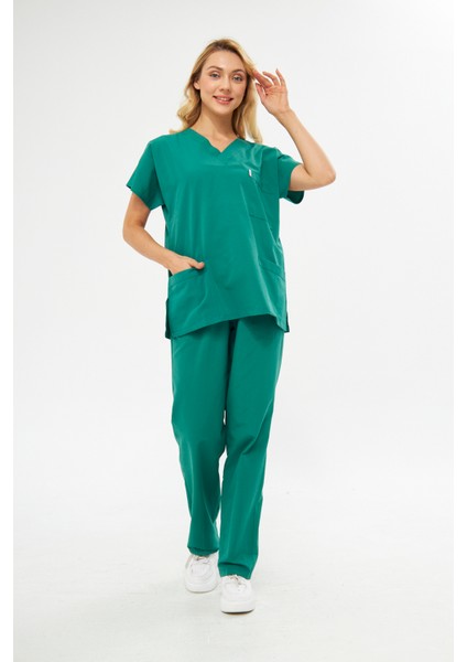 Takım V Yaka Tree Cotton Hemşire Üniforma indirimleri