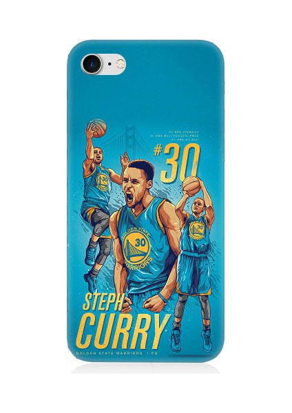 Apple iPhone 7 Uyumlu Stephen Curry Basketbol Desenli Silikon Kılıf