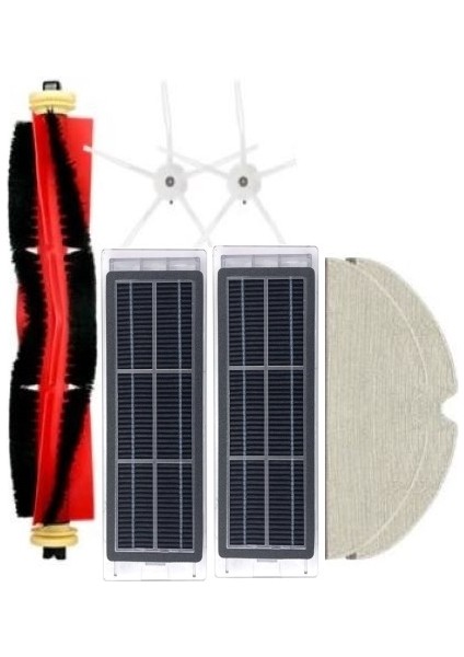 Roborock S6 Pure Uyumlu (Beyaz) Set - 7 Parça