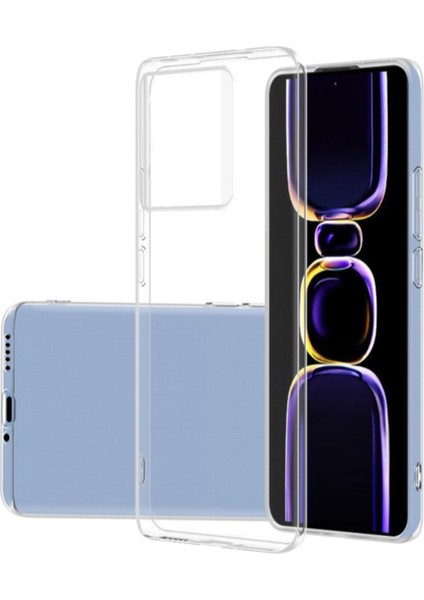 Xiaomi Redmi Note 13 Pro 4g Kapak 1mm Süper Silikon Şeffaf Kılıf