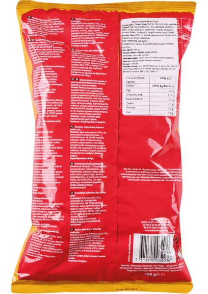 Tortilla Chips Cheese 185 G fiyatları