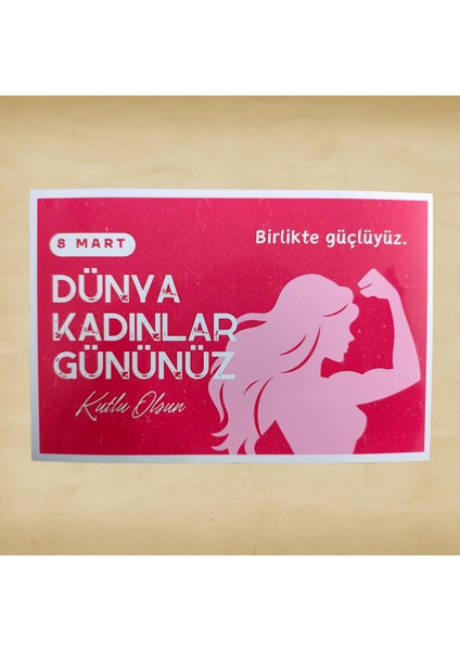 Dünya Kadınlar Günü Hediye Kartı (20 Adet) Model No: 02