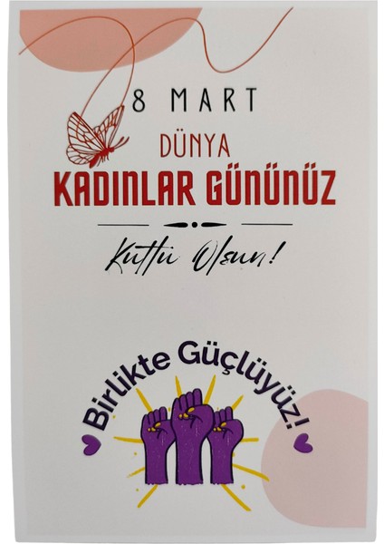 Dünya Kadınlar Günü Hediye Kartı (20 Adet)