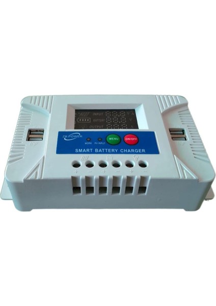 PM-10A 12 Volt - 24 Volt - 10 Amper 4 Usbli Dijital Otomatik Solar Şarj Regülatörü