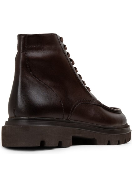 Deri Kahverengi Yüksek Taban Erkek Bot - 01979MKHVE01 indirimleri