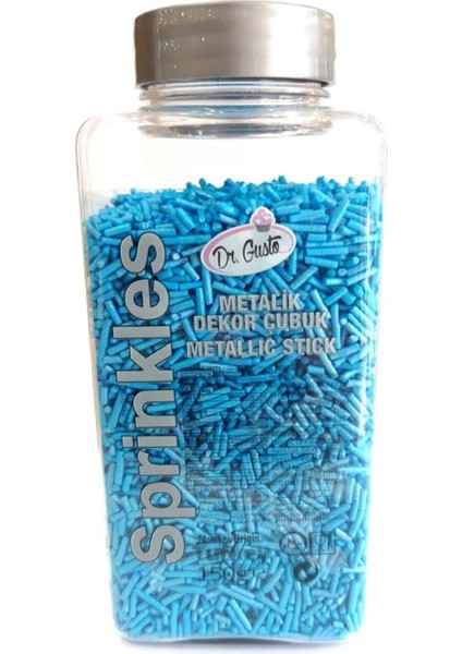 Yenilebilir Metalik Çubuk Mavi 150 gr