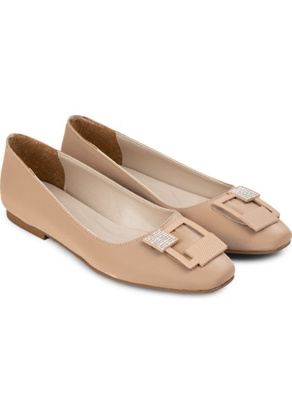 Bej Rengi Toka Detaylı Kadın Babet - P2030ZBEJC01 fiyatları