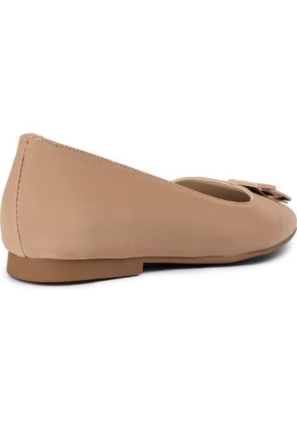 Bej Rengi Toka Detaylı Kadın Babet - P2030ZBEJC01 fırsatları