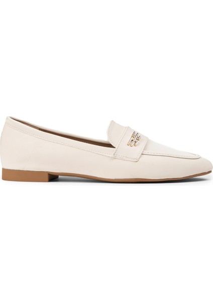 Bej Rengi Toka Detaylı Kadın Makosen - K0572ZBEJC01