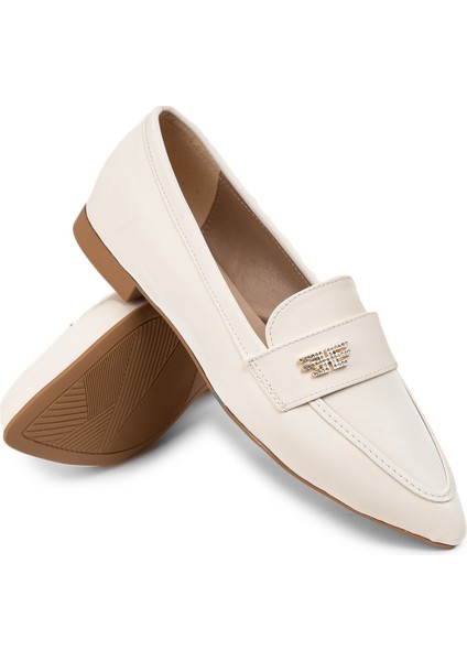 Bej Rengi Toka Detaylı Kadın Makosen - K0572ZBEJC01 modelleri