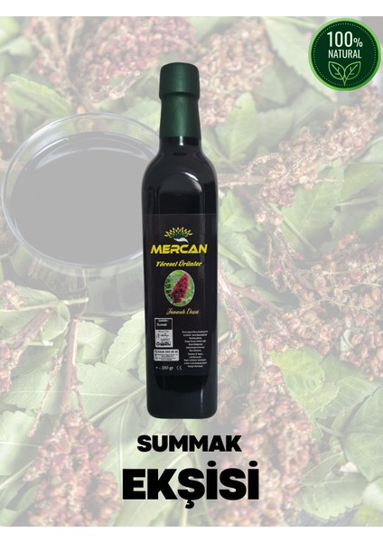 %100 Doğal Hatay Usulü Summak Ekşisi 750 gr