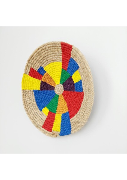 Margaret 31 cm El Yapımı Dekoratif Hasır Duvar Tabağı Bohem Afrikan Etnik Ev Dekorasyon Aksesuarı fiyatları