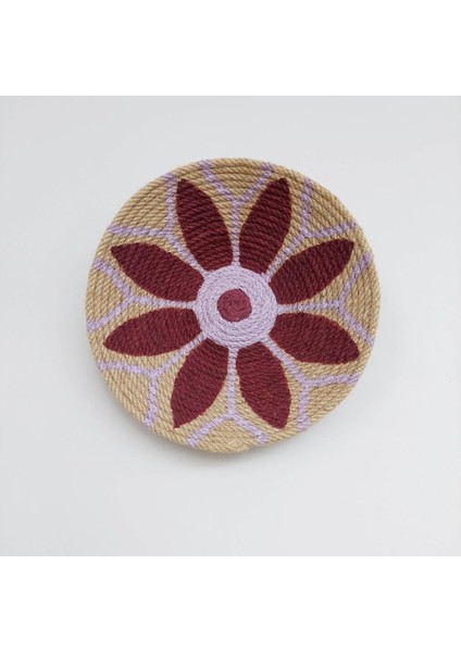 Pega 30 cm El Yapımı Dekoratif Hasır Duvar Tabağı Bohem Afrikan Etnik Ev Dekorasyon Aksesuarı