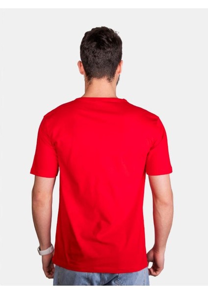 Unisex %100 Pamuk Standart Kesim Sıfır Yaka Kısa Kollu Beyaz Atatürk Baskılı T-Shirt fiyatları