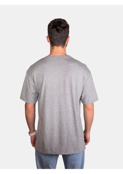 Unisex %100 Pamuk Oversize Sıfır Yaka Kısa Kollu T-Shirt