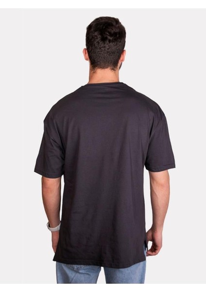 Unisex %100 Pamuk Oversize Sıfır Yaka Kısa Kollu T-Shirt
