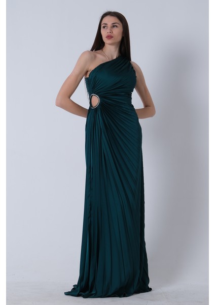 Zümrüt Bel Dekolteli Taş Işlemeli Abiye Elbise 4521014.123 fırsatları