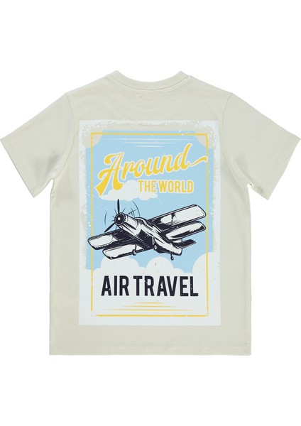 Erkek Çocuk Tişört 6-9 Yaş Fildişi fiyatları