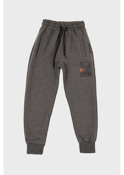 Pamuklu Beli ve Paçası Lastikli Jogger Eşofman Altı Erkek Çocuk Eşofman Altı 59910012333