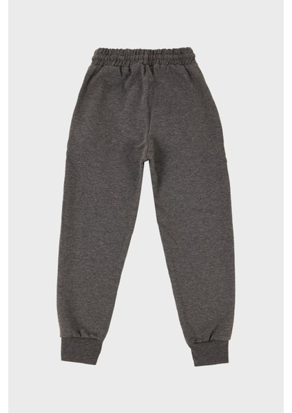 Pamuklu Beli ve Paçası Lastikli Jogger Eşofman Altı Erkek Çocuk Eşofman Altı 59910012333