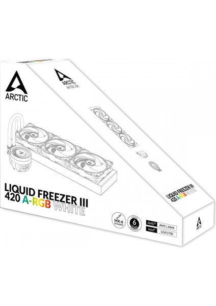 Liquid Freezer Iıı 420 A-Rgb White Multi Compatible All-In-One Cpu Water Cooler