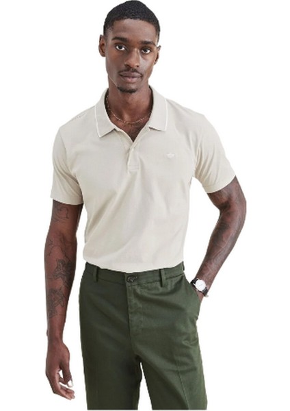 Polo Yaka Regular Fit Bej Erkek T-Shirt A3027-0012