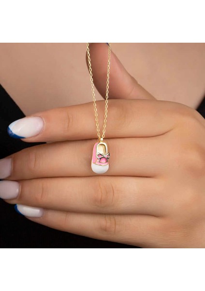 Himarry 925 Ayar Gümüş Gold Kız Çocuk Pabuç Kadın Kolye fiyatları