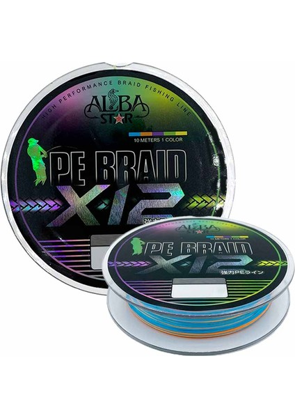 Albastar Carrier 12X Pe Ip Misina MULTICOLOR-0.14MM - 150M - 10.50KG