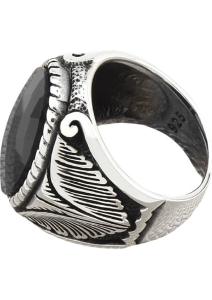 Erkek Yüzük Gümüş 925 Ayar Zirkon Taşlı fiyatları