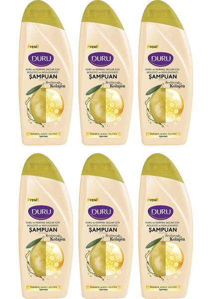 Zeytinyağı&kolajen Kuru ve Normal Saçlar Için Şampuan 6X500 ml