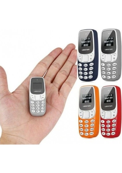 Mini Tuşlu Parmak Telefonu Siyah