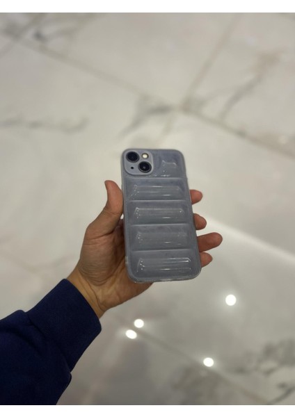 iPhone 14 Uyumlu Şişme Puffer Arkası Yastık Görünümlü Silikon Telefon Kılıfı fırsatları