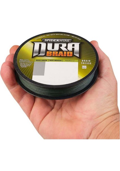 Spiderwire Dura Braid Ip Misina Moss GREEN-0.28MM - 275M - 22.5kg