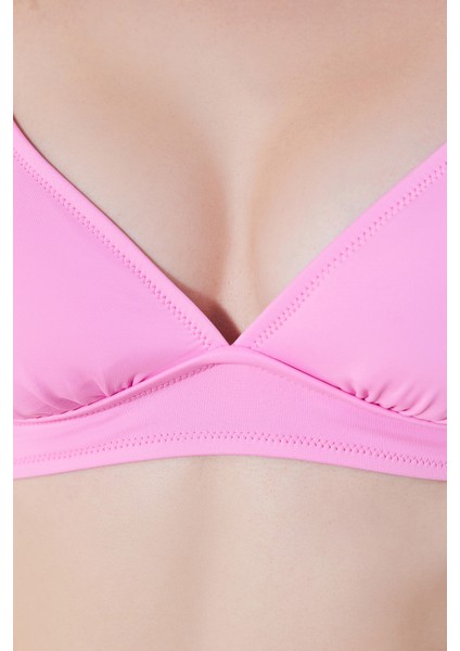 Bralette Pembe Bikini Üstü