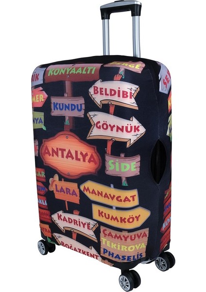 Şehirler2 Orta Boy Valiz Için Valiz Kılıfı fiyatları