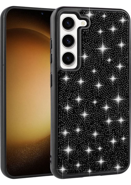 Samsung Galaxy S23 Kılıf Parlak Taşlı Tasarım Kamera Kısmı Yükseltili Korumalı Kapak (Pırlanta) fiyatları