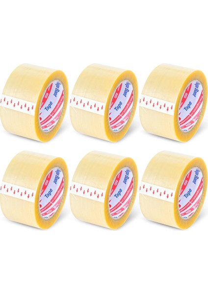 57 mm x 100 mt Şeffaf Koli Bandı Hotmelt Red 18 Adet