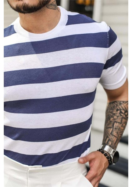 Erkek Polo Yaka Çizgili Triko T-Shirt fiyatları