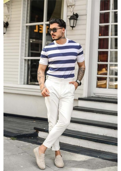 Erkek Polo Yaka Çizgili Triko T-Shirt modelleri