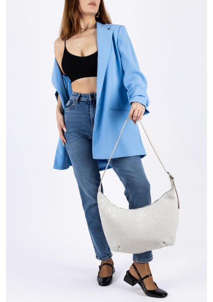 Esteve Kadın Örgü Desenli Ayarlanabilir Askılı Omuz Çantası