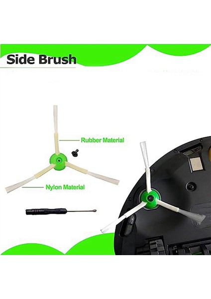 Irobot Roombai7+ E5 Süpürme Robotu Yan Fırça Filtre Rulo Fırça Için (Yurt Dışından) indirimleri
