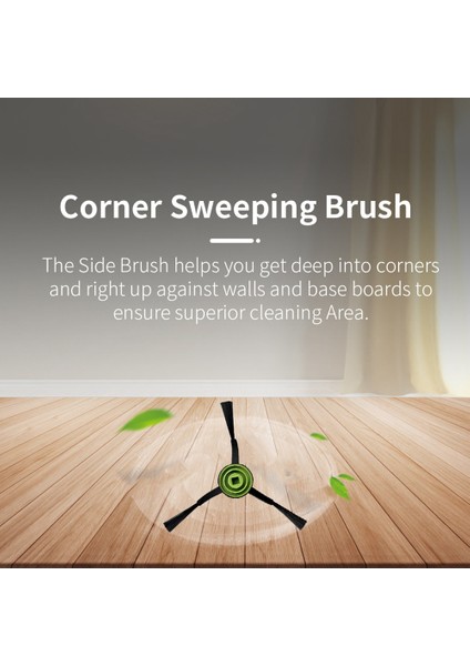 Xiaomi Lydsto G2 Robot Süpürge Yedek Parça Için 4 Adet Yan Fırça (Yurt Dışından)