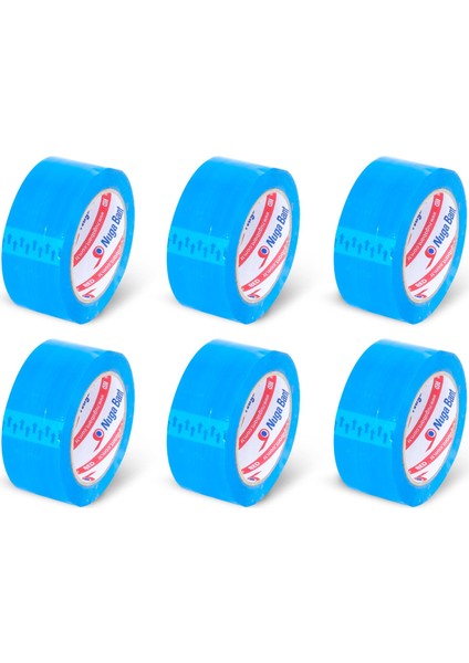 45 mm x 100 mt Mavi Koli Bandı 6 Adet