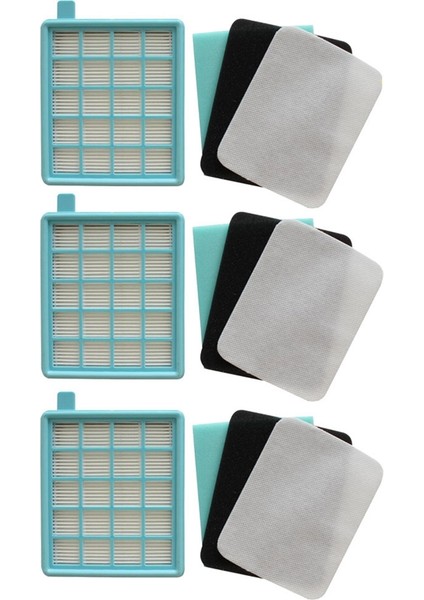 Philips FC8470 FC8471 FC8472 FC8473 FC8474 Için 3 Kit Hepa Filtre (Yurt Dışından)