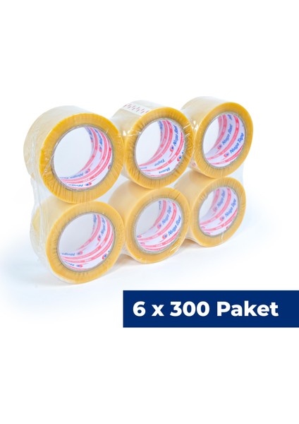 67 mm x 100 mt Şeffaf Koli Bandı Hotmelt Red 1800 Adet
