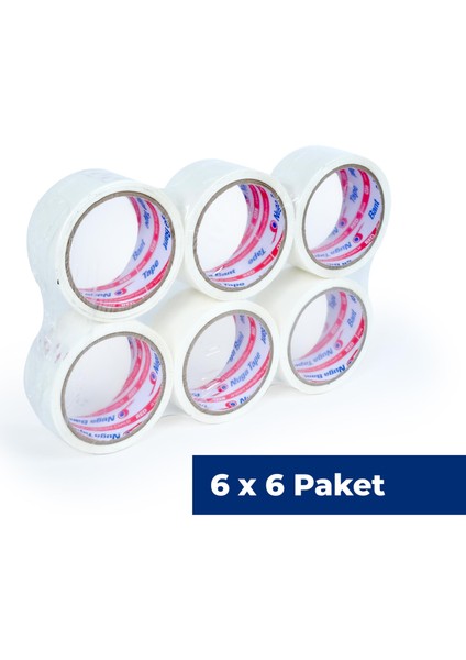 45 mm x 40 mt Beyaz Koli Bandı 36 Adet fiyatları