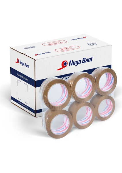 45 mm x 100 mt Kahve (Taba) Koli Bandı 24 Adet