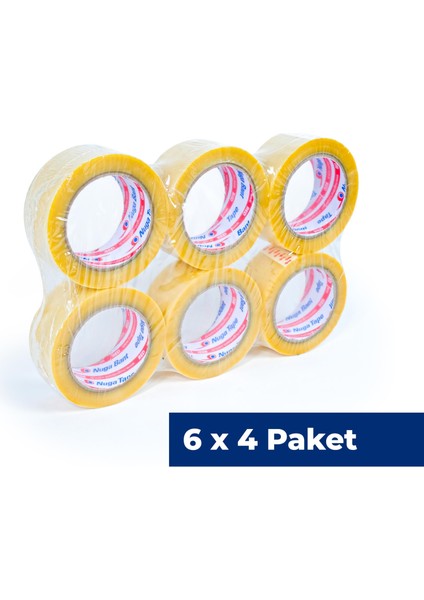 45 mm x 100 mt Şeffaf Koli Bandı Hotmelt Red 24 Adet fiyatları