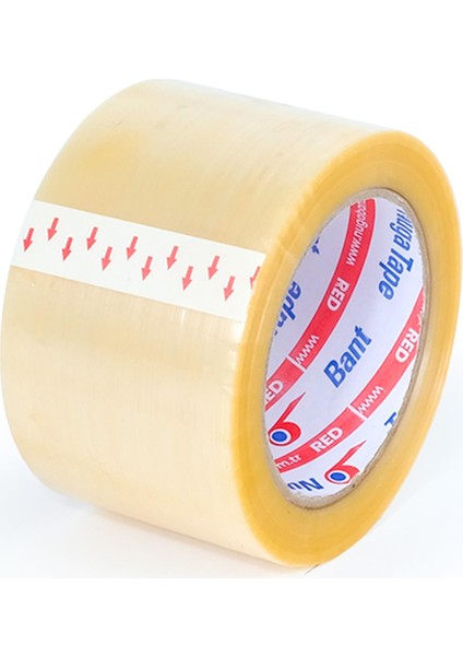 67 mm x 100 mt Şeffaf Koli Bandı Hotmelt Red 6 Adet